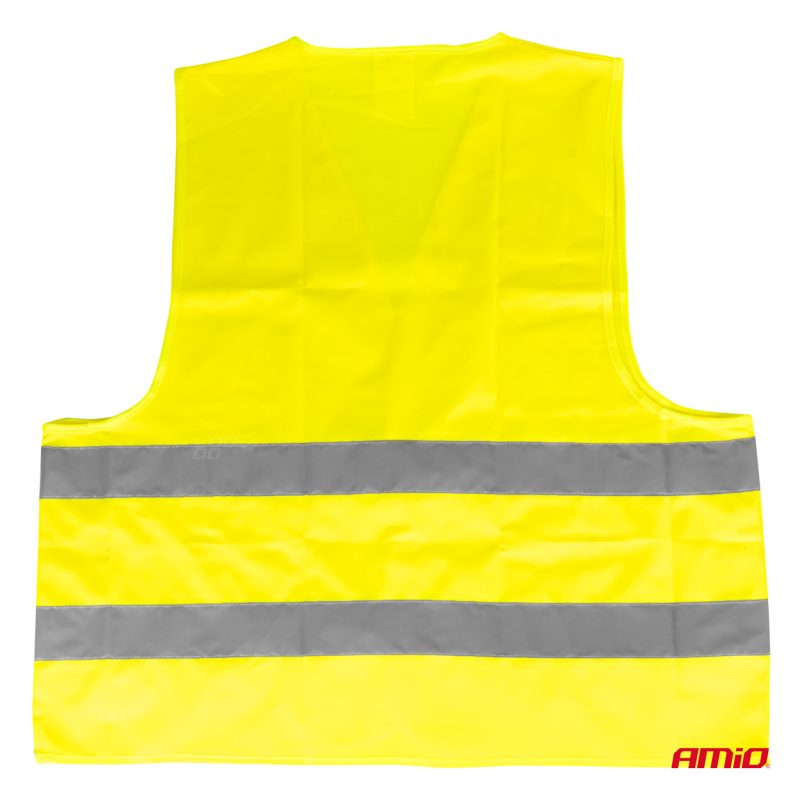 Reflexná vesta XXL žltá s certifikátom AMiO-01734 – Obrázok 8
