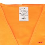 Reflexná vesta XL oranžová s certifikátom AMiO-01735 – Obrázok 4
