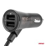 Autonabíjačka predná-zadná s predlžovacím káblom 4 USB – Obrázok 2