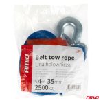 Ťažný popruh 2500kg, 35mm, 4m zakončenie hák+hák – Obrázok 3