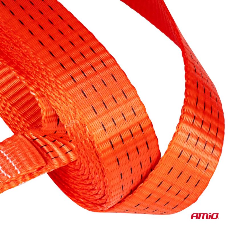 Ťažný popruh 4500kg, 50mm, 4 m zakončenie hák+hák – Obrázok 2