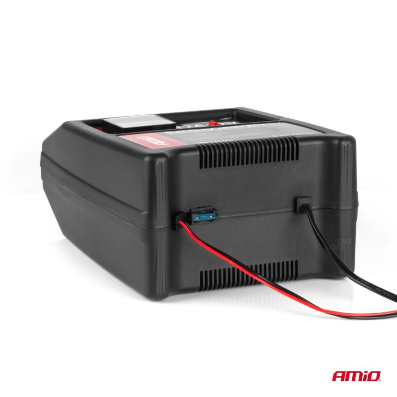 Nabíjačka auto/moto batérií 12A, 12V AMiO SBC-12A – Obrázok 3