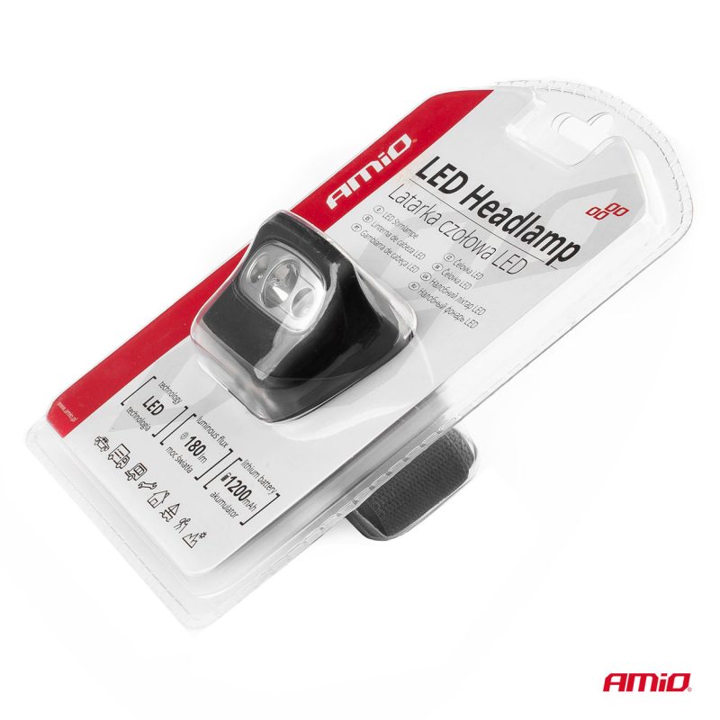 Čelovka LED 3W 1200mA dobíjacia 180Flux IPX4 – Obrázok 8