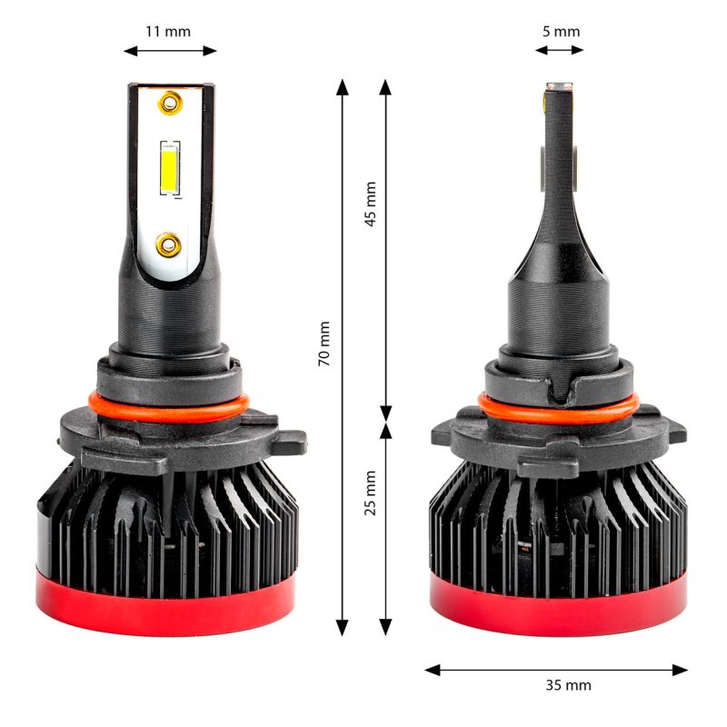 LED žiarovky hlavného svietenia HB3 9005/HIR1 9011/H10 BF séria AMiO – Obrázok 6