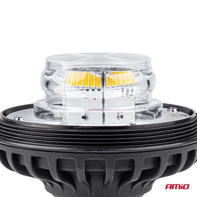 Výstražný maják W03SB na jednu skrutku R65 R10 36LED 12/24 V IP56 – Obrázok 3
