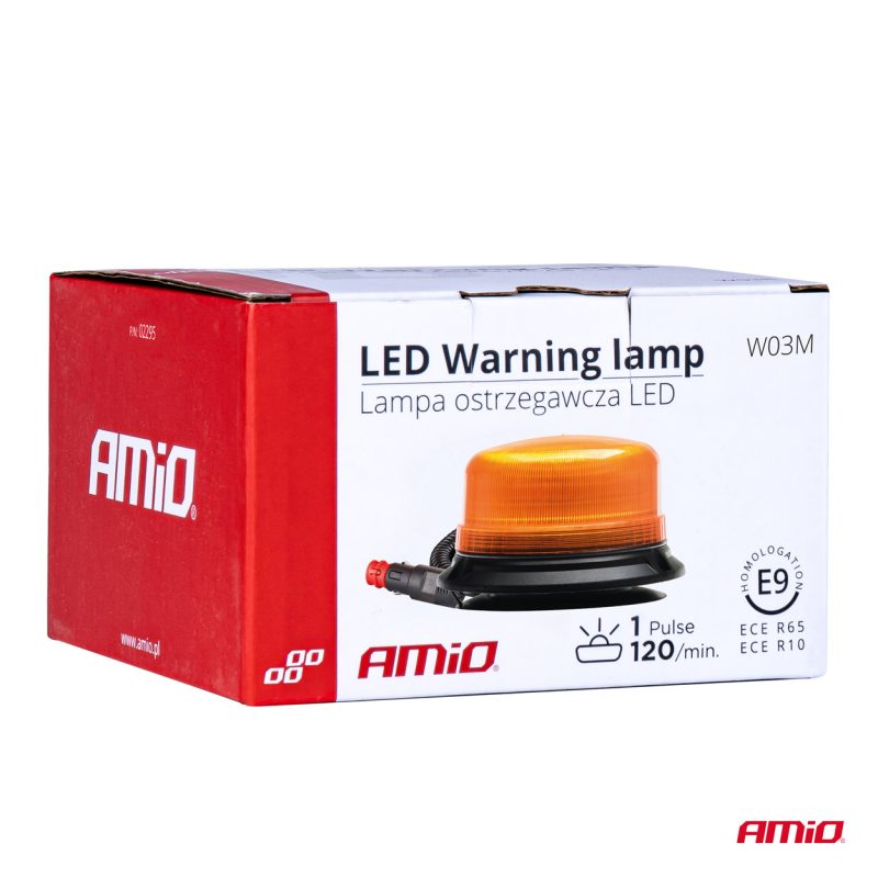Výstražný maják W03M magnetický R65 R10 36LED 12 / 24V IP56 – Obrázok 7