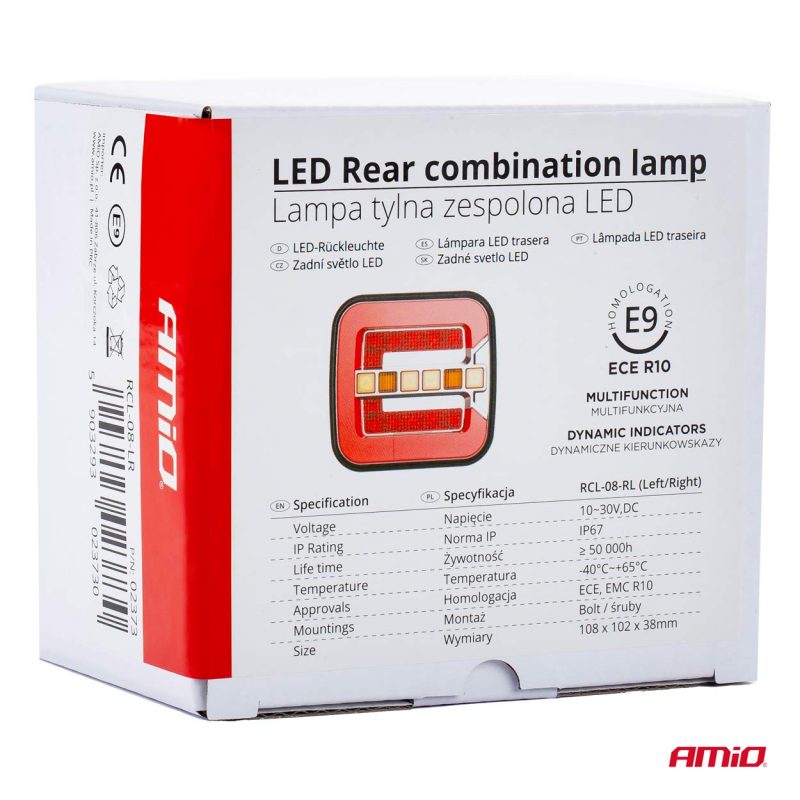 Svetlo zadné združené LED ĽAVÉ, PRAVÉ dynamické - RCL-08-LR – Obrázok 11