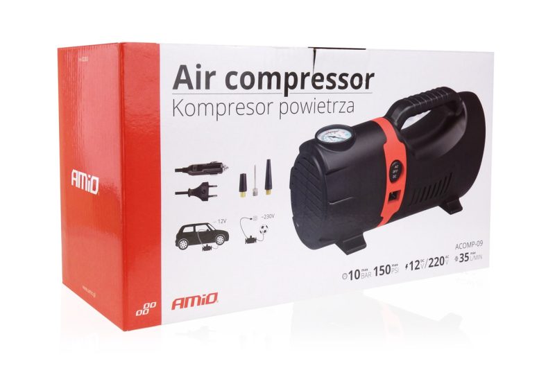 Kompresor do auta 12V / 230V Acomp-09 – Obrázok 4