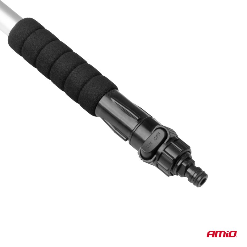 Teleskopická prietoková kefa na umývanie auta 120-200 cm AMiO-02398 – Obrázok 4