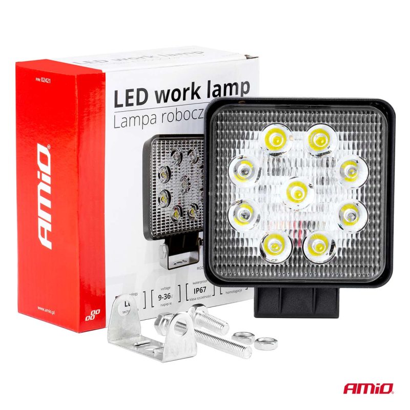 Pracovné LED svetlo AWL07 9 LED FLOOD 9-36V – Obrázok 9