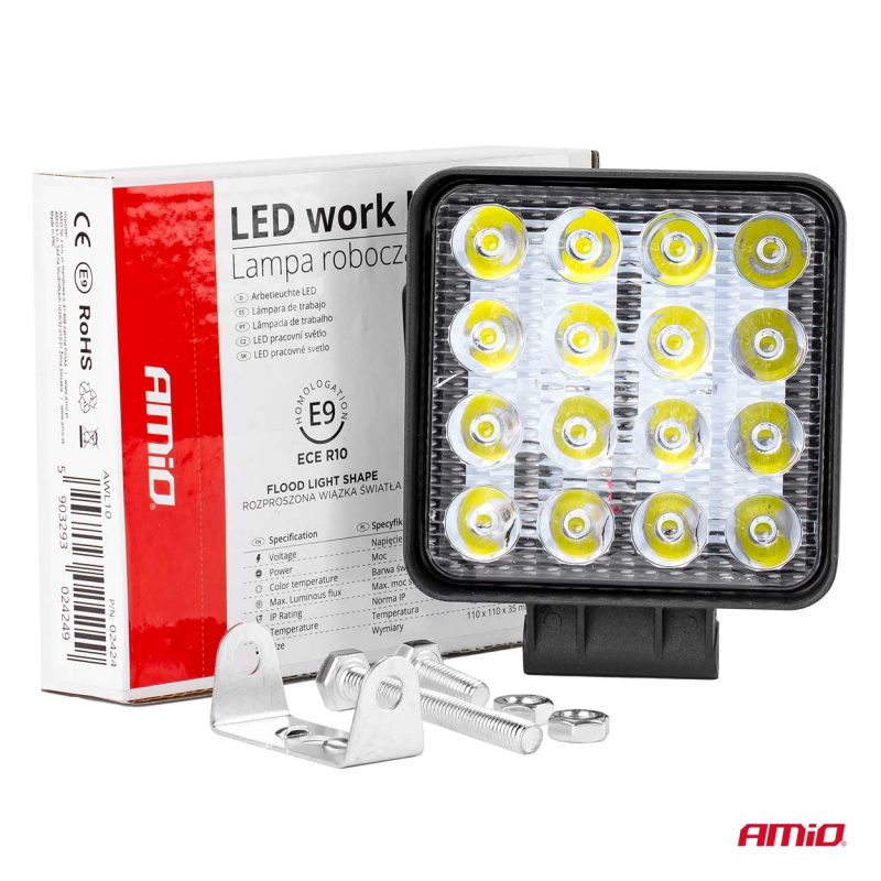Pracovné LED svetlo AWL10 16LED FLOOD 9-36V – Obrázok 9