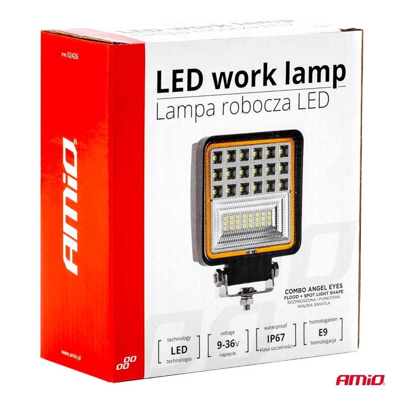 Pracovné LED svetlo AWL12 42 LED COMBO (2 funkcje) 9-36V – Obrázok 12