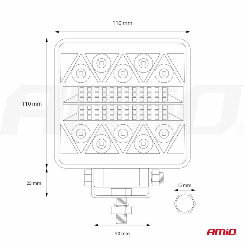 Pracovné LED svetlo AWL15 26LED COMBO 9-36V – Obrázok 11