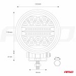 Pracovné LED svetlo AWL16 26LED COMBO 9-36V – Obrázok 11