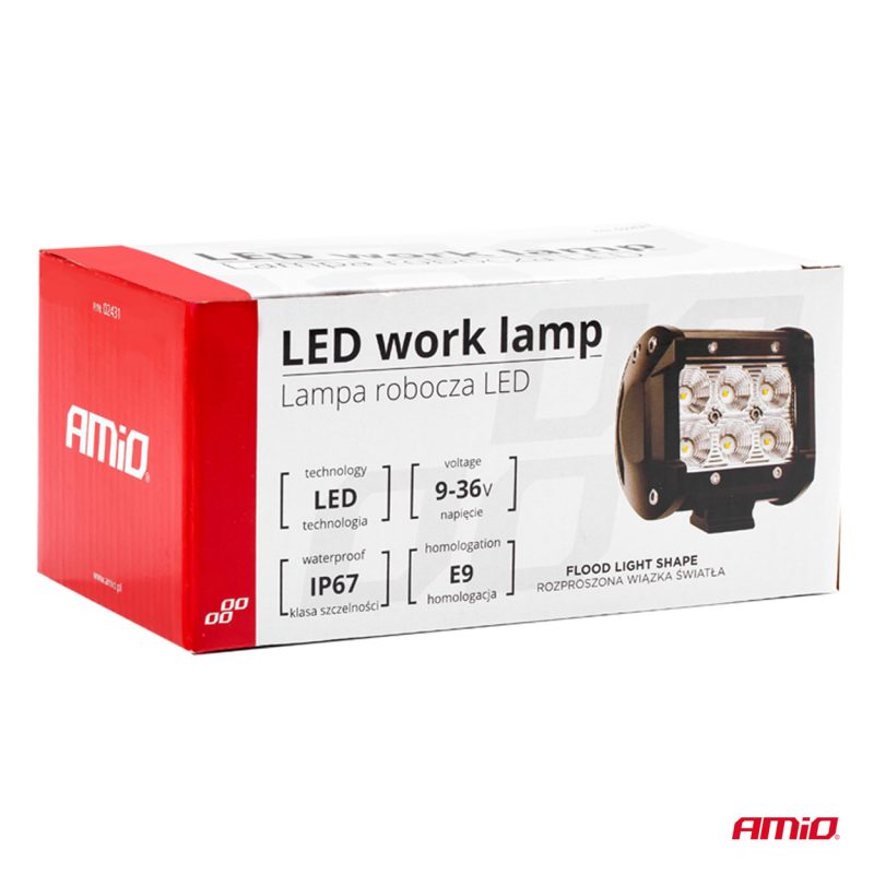 Pracovné LED svetlo AWL17 6LED FLOOD 9-36V – Obrázok 13