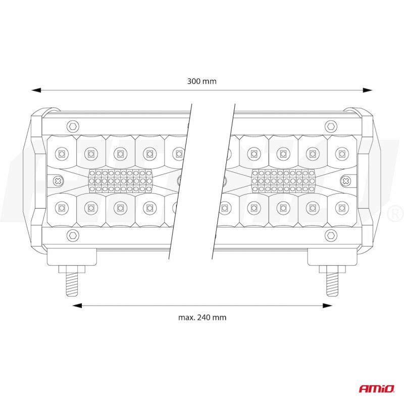 Pracovné LED svetlo AWL21 80LED COMBO 9-36V – Obrázok 12