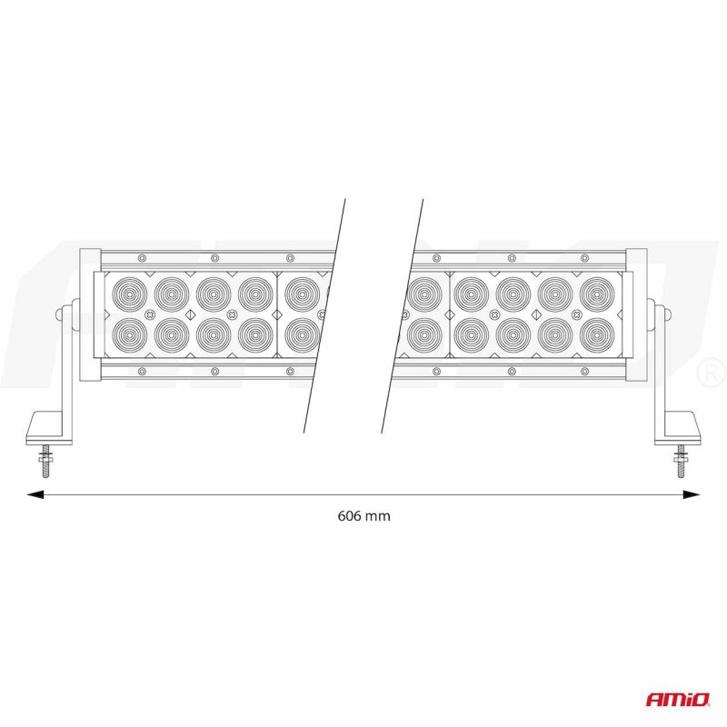 Panelové pracovné svetlo AWL24 24LED COMBO 9-36V – Obrázok 12