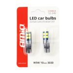 LED žiarovky CANBUS 10SMD 3030 T10 W5W White 12V/24V – Obrázok 5