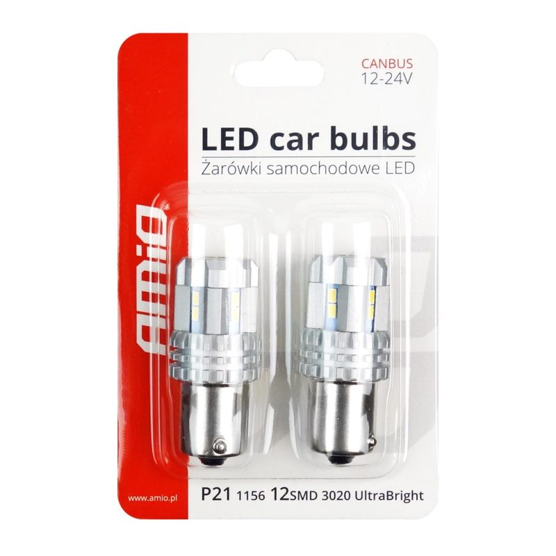 LED žiarovky CANBUS 3020 UltraBright 22SMD 1156 BA15S P21W R10W R5W White 12V/24V – Obrázok 4