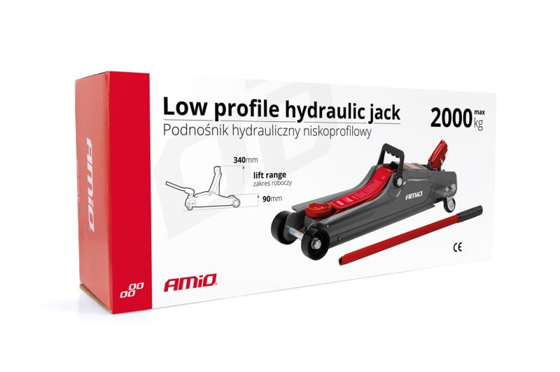Hydraulický zdvihák nízkoprofilový 2T CE AMIO-02500 – Obrázok 7