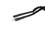 Pružinový kábel USB+microUSB 1.2m FullLINK UC-12 – Obrázok 3