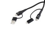 Multikábel USB C-USB C iOs USB A FullLINK 1m UC-15 – Obrázok 2