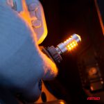 LED žiarovky CANBUS 3030 24SMD 1156 BAU15S PY21W Oranžová 12V/24V – Obrázok 3