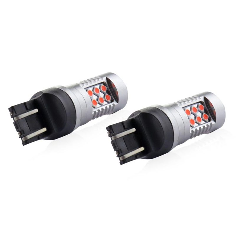 LED žiarovky CANBUS 24SMD 3030 1157 T20 7443 21/5W Červená 12V/24V – Obrázok 3