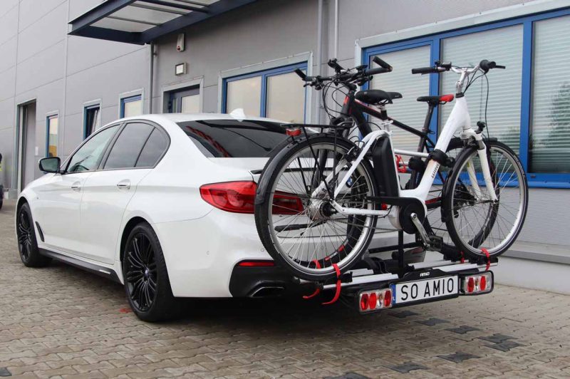 Nosič na bicykle na ťažné zariadenie auta E-Bike TBC-02/2 – Obrázok 3