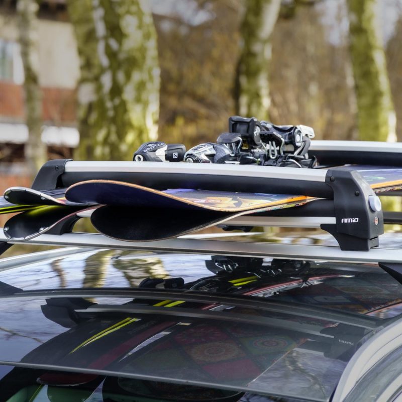 Strešný nosič na lyže/snowboard 570mm SSR-01S AMiO-02590 – Obrázok 12