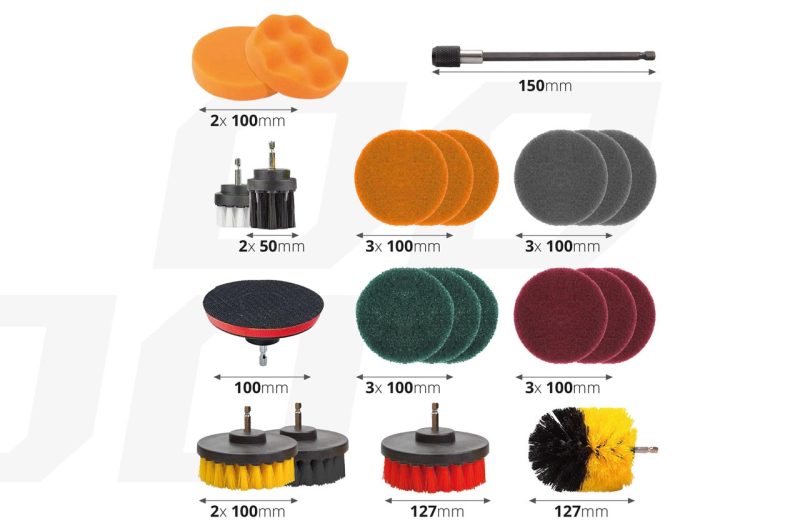 Sada čistiacich kief 22ks AMiO-02594 – Obrázok 3