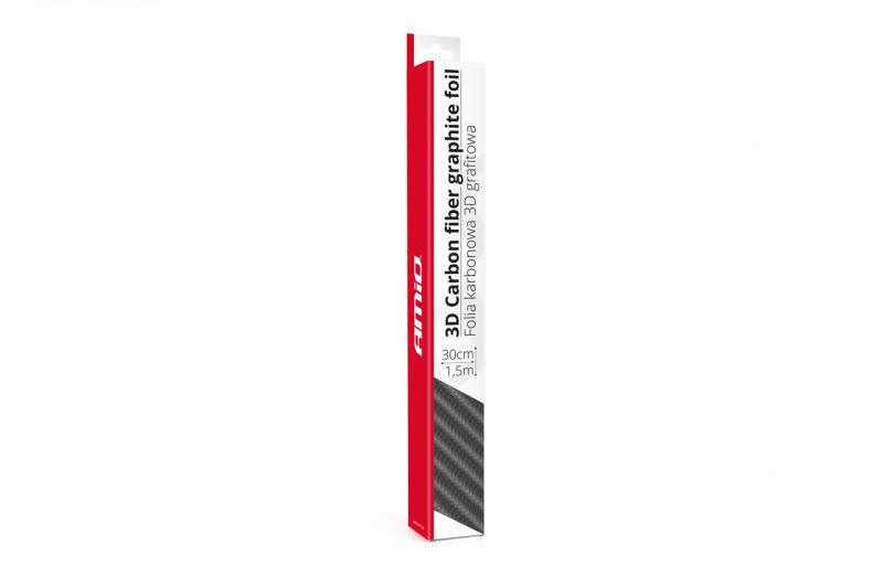 Karbónová fólia grafitová 3D 30cm x 150cm AMiO-02599 – Obrázok 3