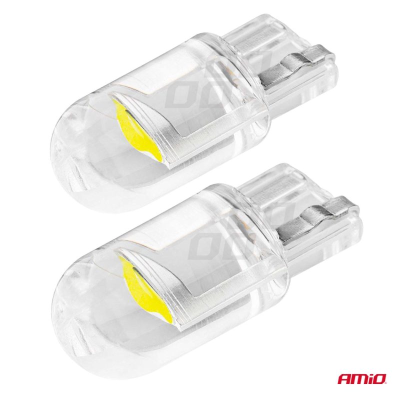 LED žiarovky STANDARD T10 W5W COB HPC 12V Clear white – Obrázok 7