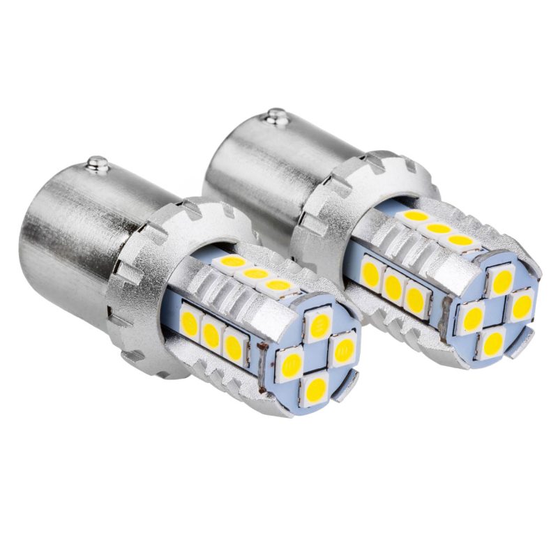 LED žiarovky CANBUS 3030 16SMD 1156 BA15S P21W R10W R5W White 12V/24V – Obrázok 2