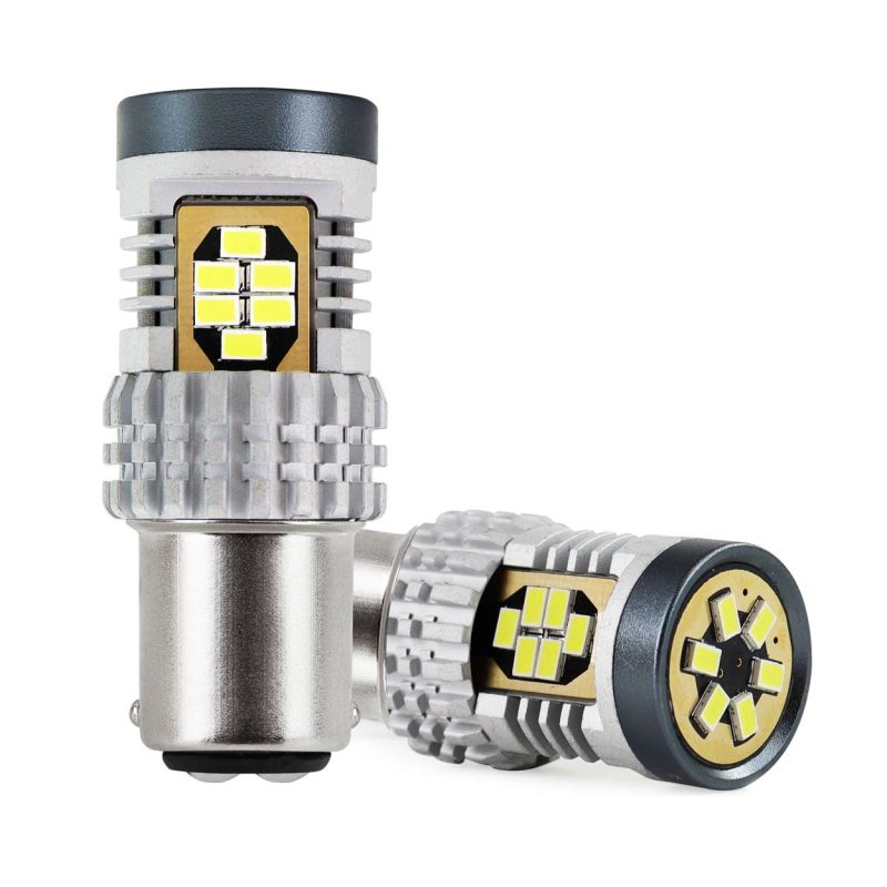 LED žiarovky CANBUS 3020 24SMD 1157 BAY15D P21/5W White 12V/24V – Obrázok 2