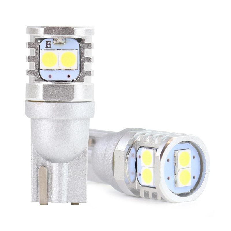 LED žiarovky CANBUS 3030 6SMD T10 W5W W10W White 12V/24V – Obrázok 4