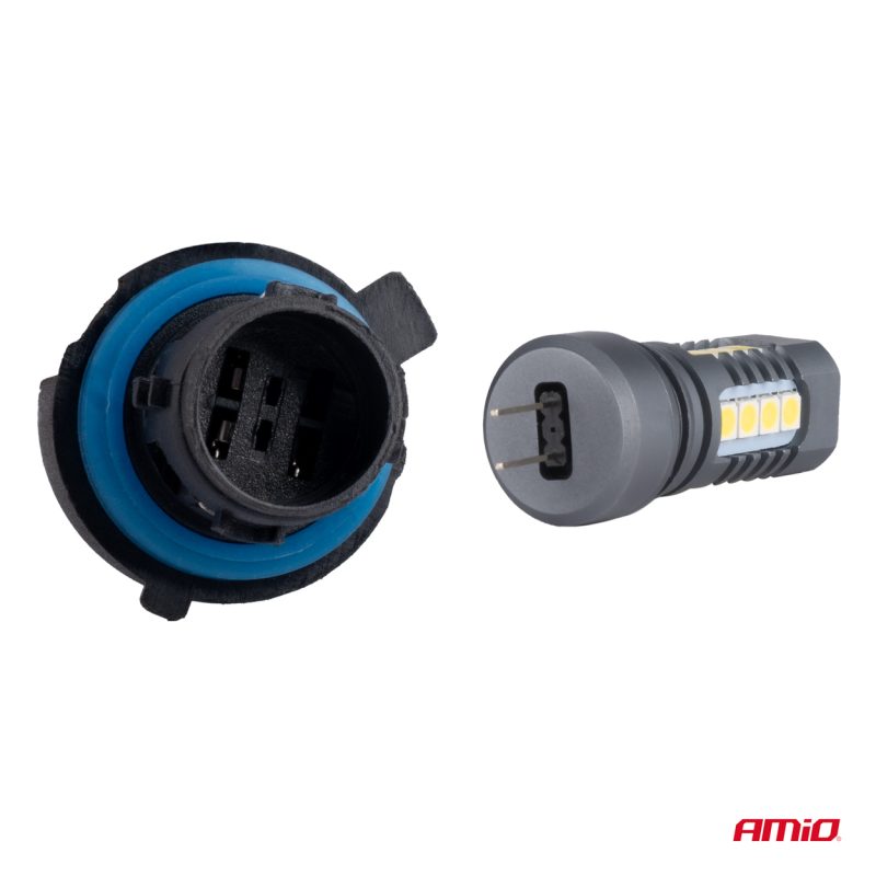 LED žiarovky CANBUS 3030 18SMD HP24W White 12V/24V – Obrázok 3