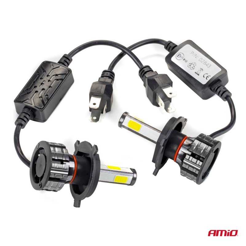 LED žiarovky hlavného svietenia H4 COB 4Side AMiO – Obrázok 11