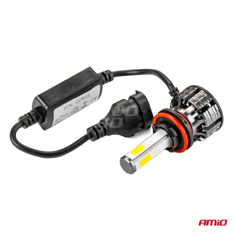 LED žiarovky hlavného svietenia H8/H9/H11 COB 4Side AMiO – Obrázok 11