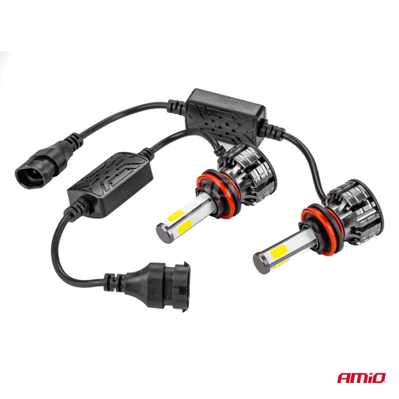 LED žiarovky hlavného svietenia H8/H9/H11 COB 4Side AMiO – Obrázok 12