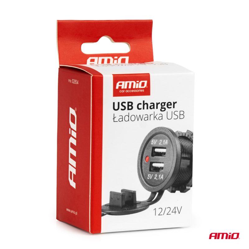 Nabíjačka 2xUSB 12/24V MOD-04 AMiO-02854 – Obrázok 5