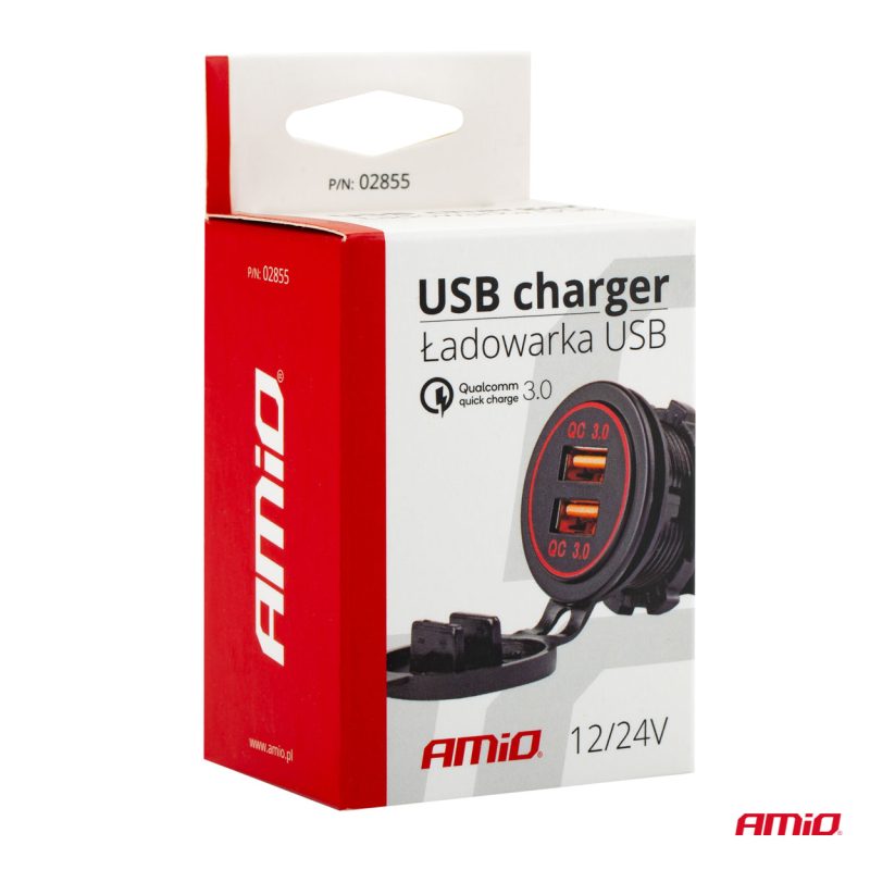 Nabíjačka 2xUSB 12/24V MOD-05 AMiO-02855 – Obrázok 5