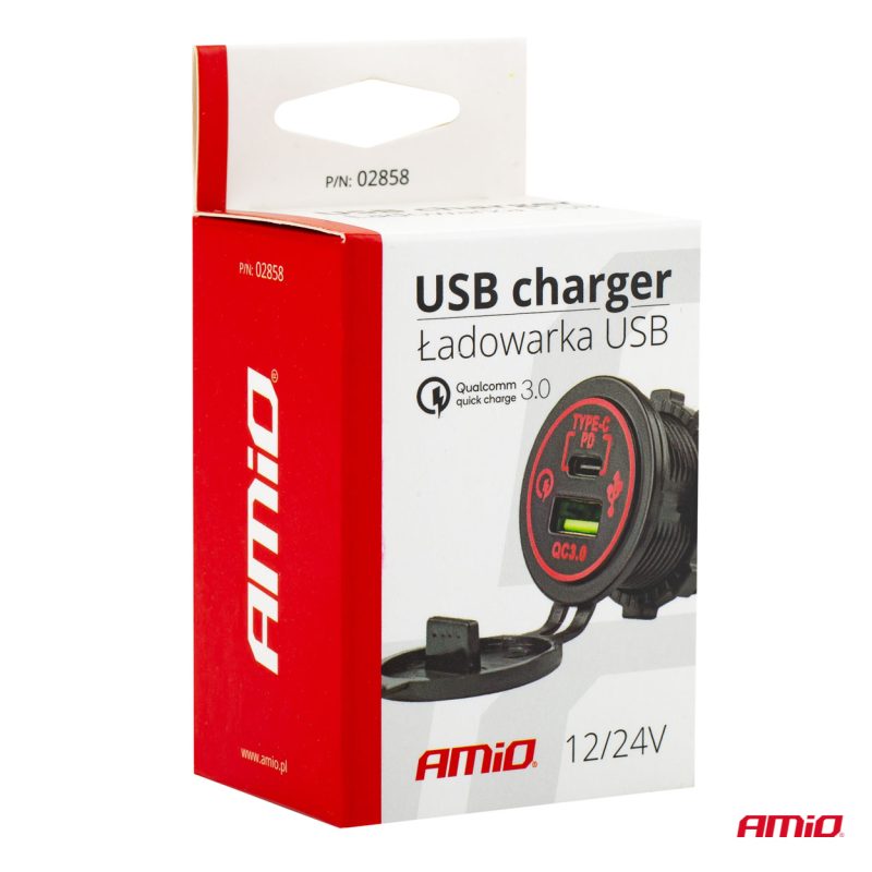 Nabíjačka USB+USB-C 12/24V MOD-08 – Obrázok 5