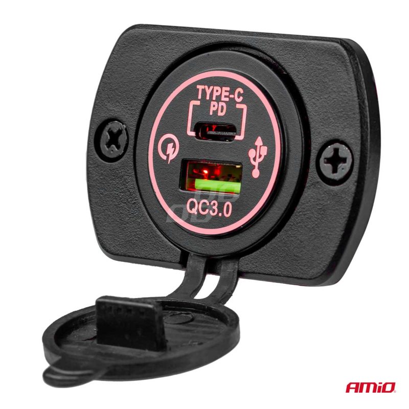 Nabíjačka 2xUSB 12/24V MOD-0612V 24V MOD-06 AMiO-02856 – Obrázok 6