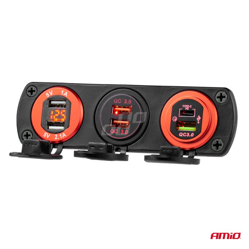 Nabíjačka 2xUSB 12/24V MOD-0612V 24V MOD-06 AMiO-02856 – Obrázok 8
