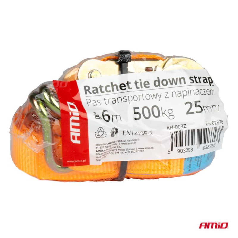 Upínací popruh s račňou 500kg 25mm 6m BELT-08 – Obrázok 7