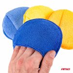 Sada okrúhlych leštidiel z mikrovlákna s vreckom na prsty 4x125 mm AMiO-02905 – Obrázok 4