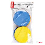 Sada okrúhlych leštidiel z mikrovlákna s vreckom na prsty 4x125 mm AMiO-02905 – Obrázok 5
