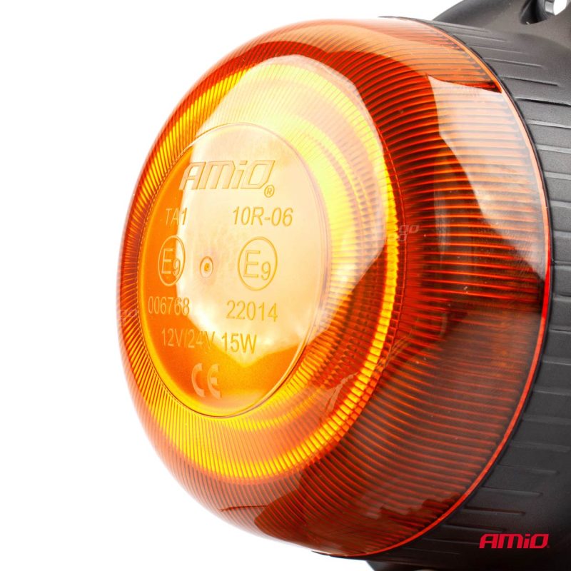 Výstražný maják W21m Magnet / 3 skrutky R65 R10 18LED 12/24V IP56 AMIO-02925 – Obrázok 2