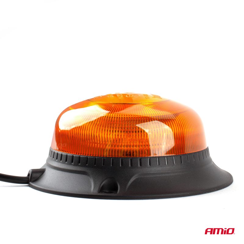Výstražný maják W21m Magnet / 3 skrutky R65 R10 18LED 12/24V IP56 AMIO-02925 – Obrázok 3